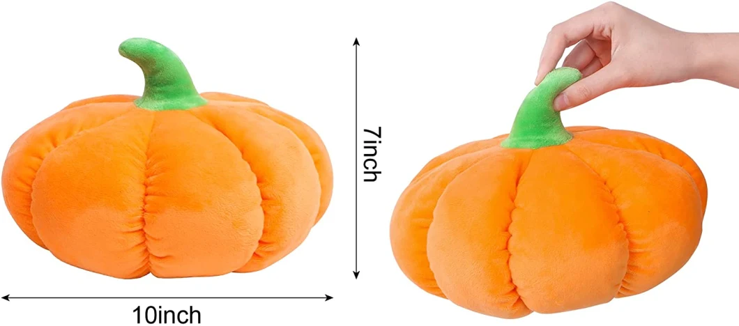 Customize Halloween Festival Cheap Children Pumpkin Doll Stuffed Soft Re Plush Toy Festival Decoration Factory Manufacturer BSCI Sedex ISO900