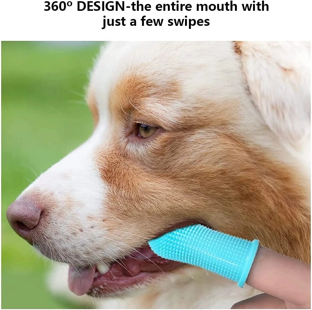 Dog Super Soft Pet Finger Toothbrush Teeth Cleaning Bad Breath Care Nontoxic Silicone Tooth Brush Tool Dog Cat Cleaning Supplies