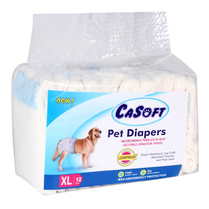 Manufacturer Female and Male Dog Diapers Wholesale Disposable Pet Diaper Supply Super Absorbent Soft Disposable