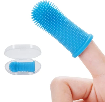 Chien Super Doux Doigt Brosse À Dents Nettoyage Des Dents Mauvaise Haleine Soins Non Toxique Silicone Brosse À Dents Outil Chien Chat Fournitures De Nettoyage