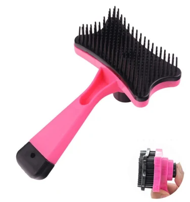 Brosse d'épilation pour animaux de compagnie chat chien nettoyant pour cheveux épilation à une clé décoloration Massage peigne de toilettage fournitures pour animaux de compagnie