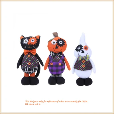 Jouets en peluche de monstre de citrouille d'Halloween/ jouet en peluche de festival personnalisé