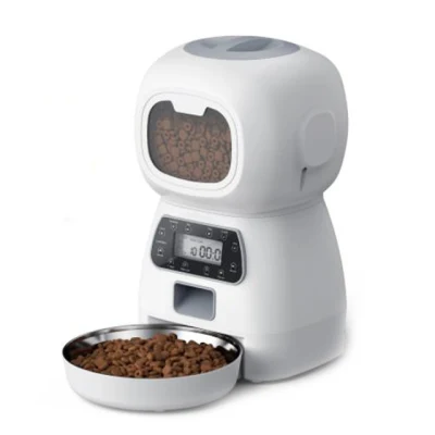 3.5L distributeur automatique d'aliments pour animaux de compagnie distributeur de nourriture intelligent pour chats chiens contrôleur de portion minuterie programmable vocale bol fournitures pour animaux de compagnie